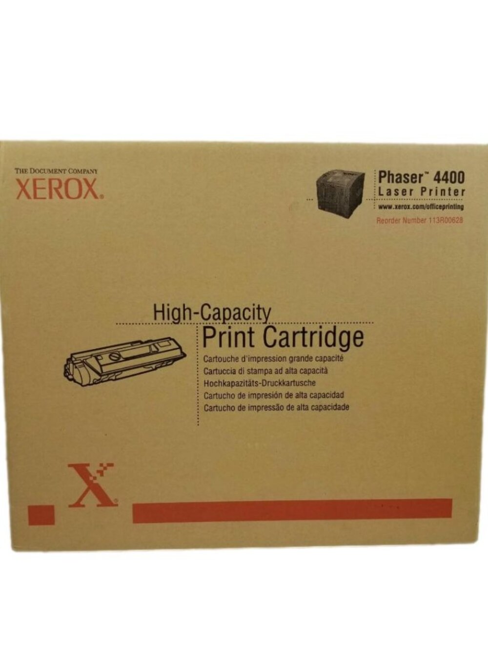 Xerox 113R00628 Black Toner. New, Genuine And Unopened.